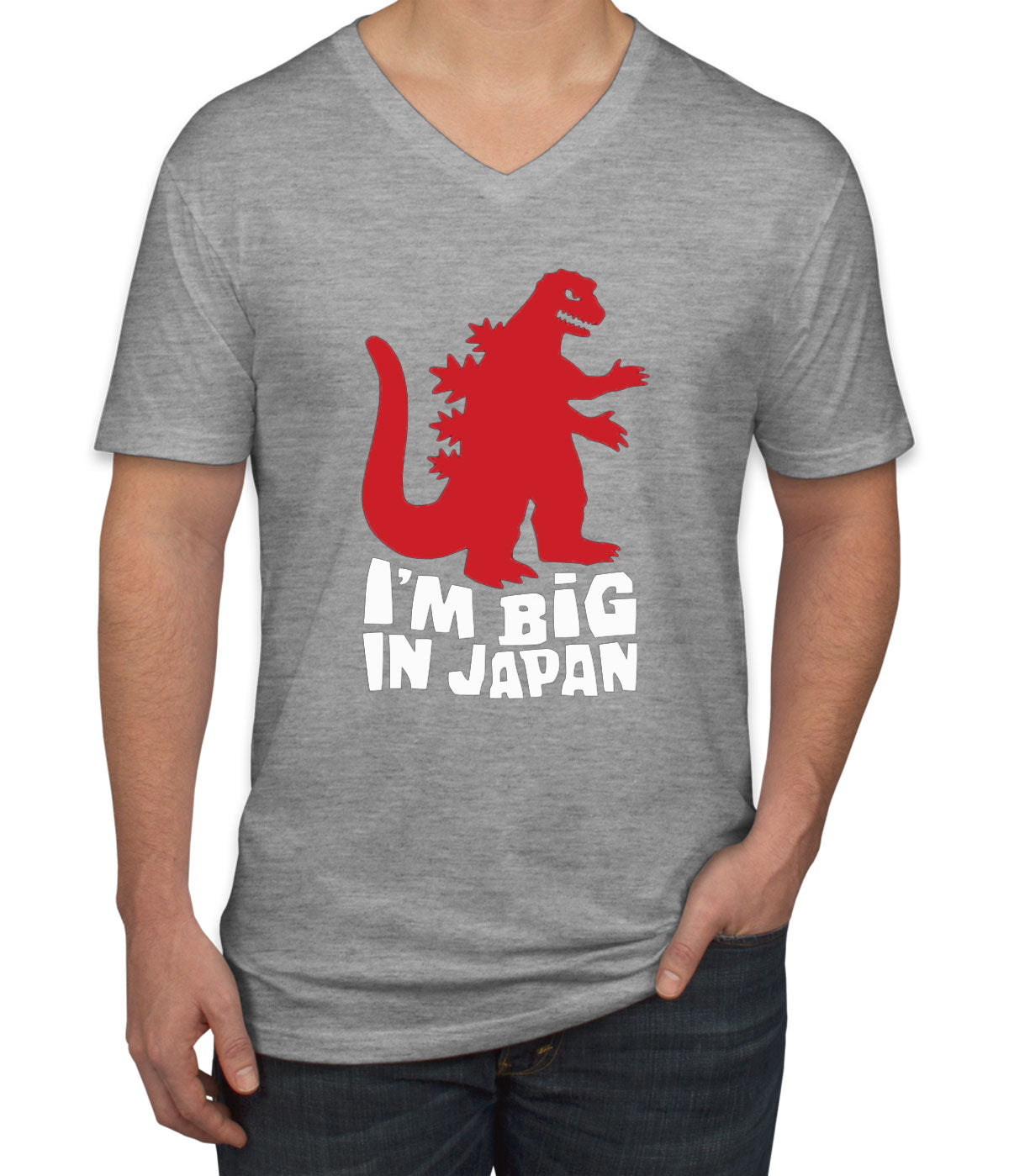 I'm Big In Japan Men's V Neck T-shirt