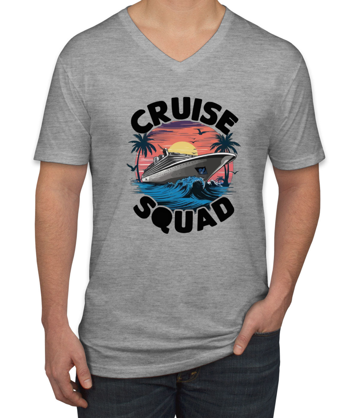 Cruise Squad Men's V Neck T-shirt