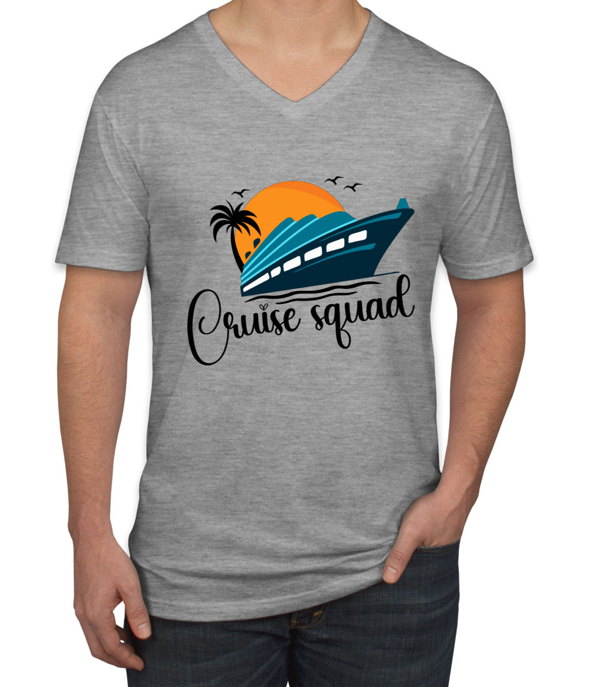Cruise Squad Men's V Neck T-shirt