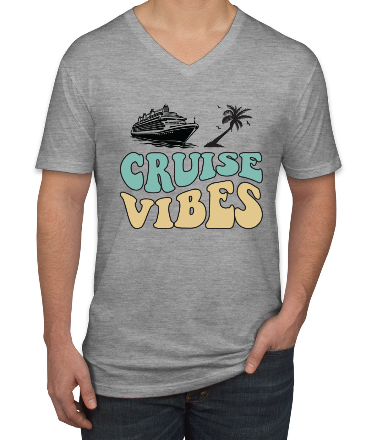 Cruise Vibes Men's V Neck T-shirt