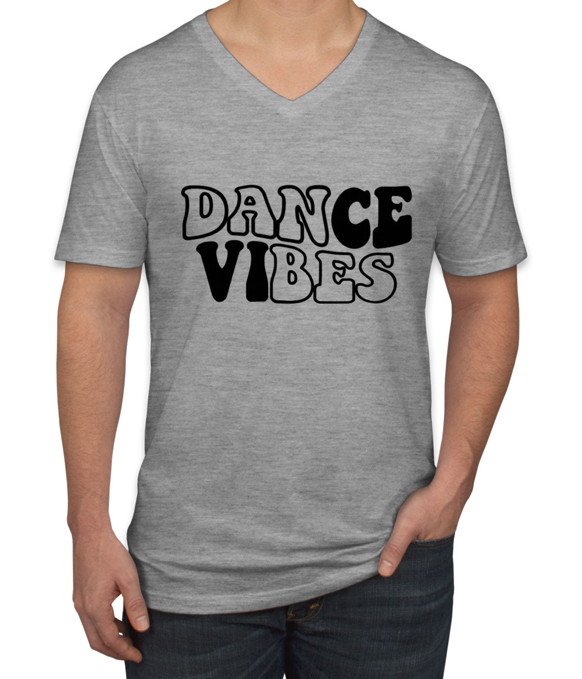 Dance Vibes Men's V Neck T-shirt