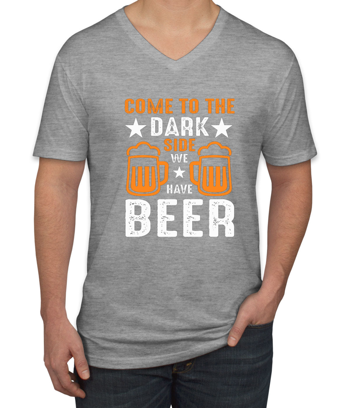 Come To The Dark Side We Have Beer Men's V Neck T-shirt