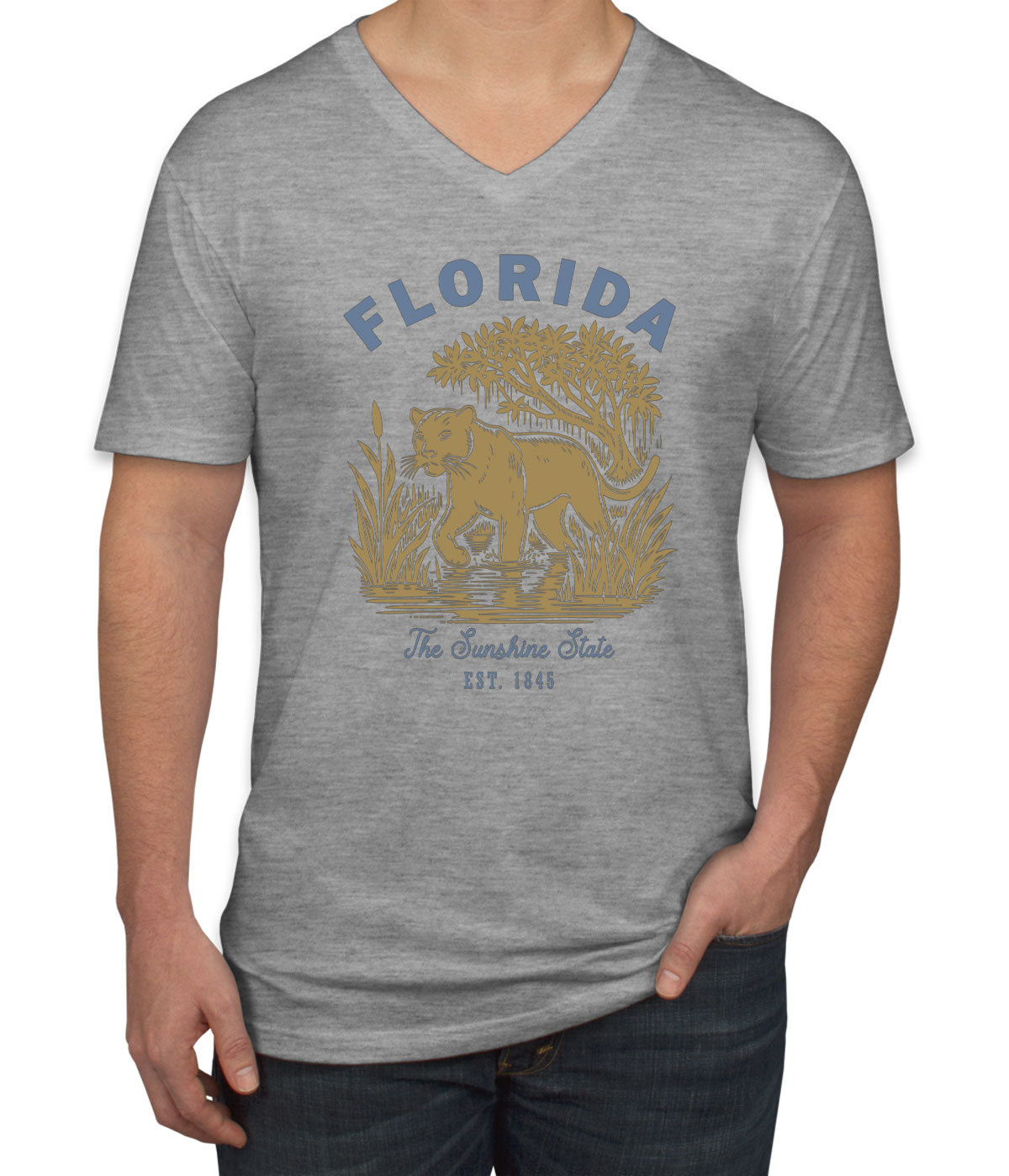 Florida State Vintage Men's V Neck T-shirt