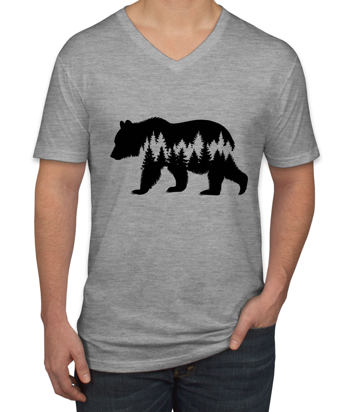 Grizzly Bear Men's V Neck T-shirt