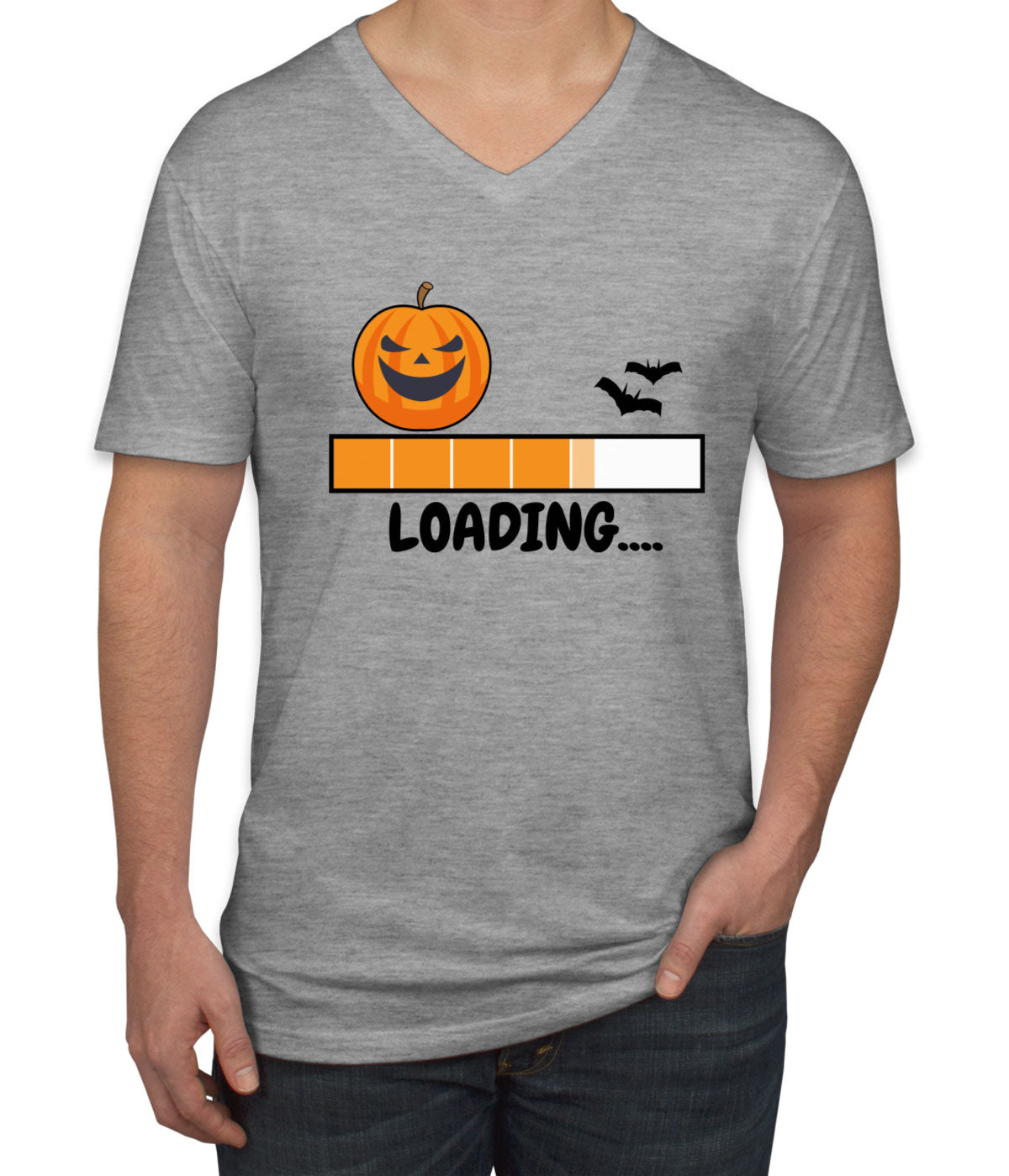 Halloween Loading Men's V Neck T-shirt