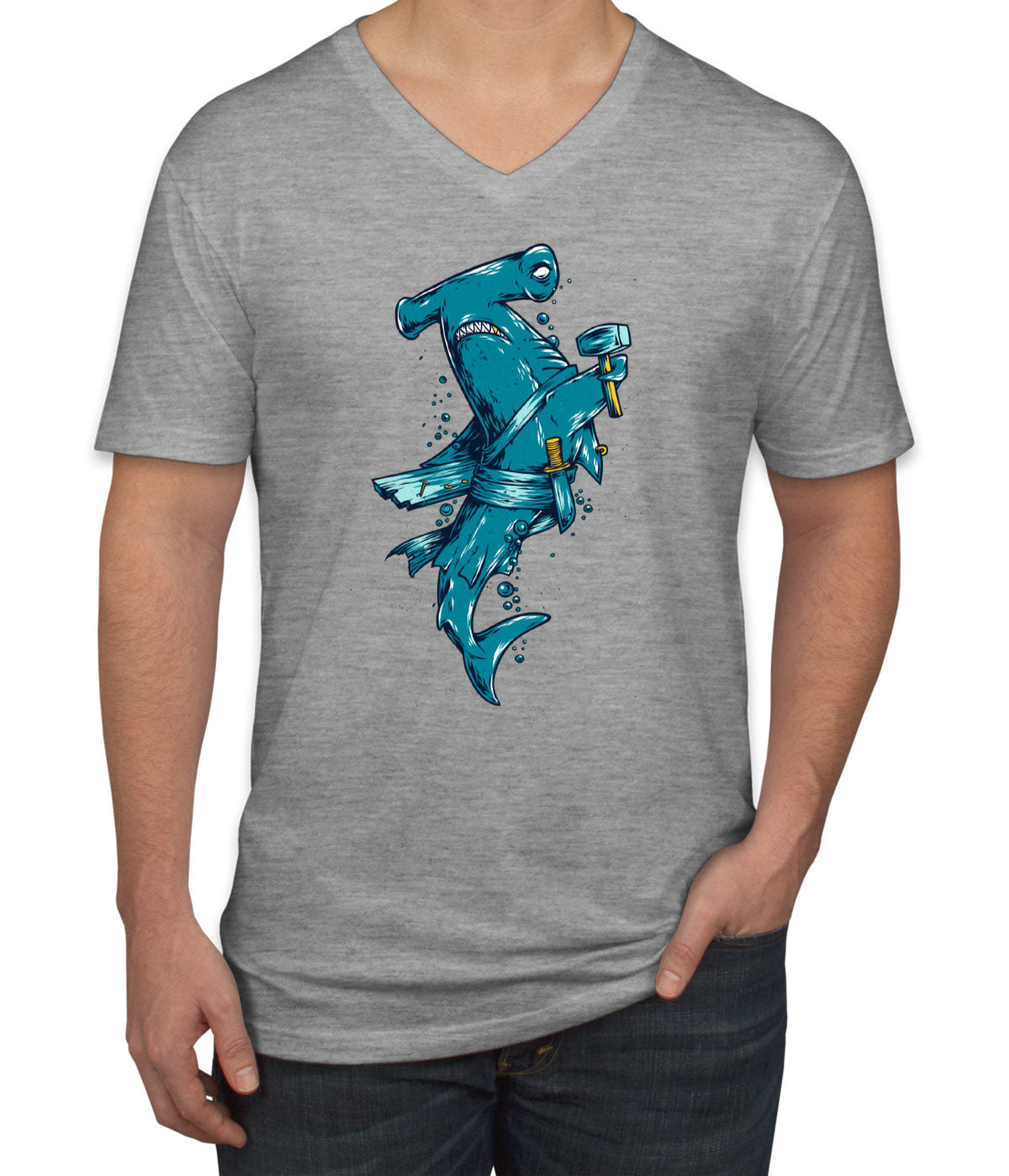 Hammerhead Shark Men's V Neck T-shirt