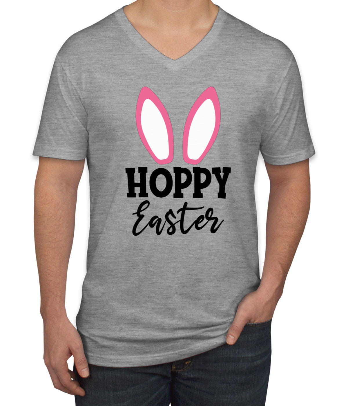 Hoppy Easter Men's V Neck T-shirt