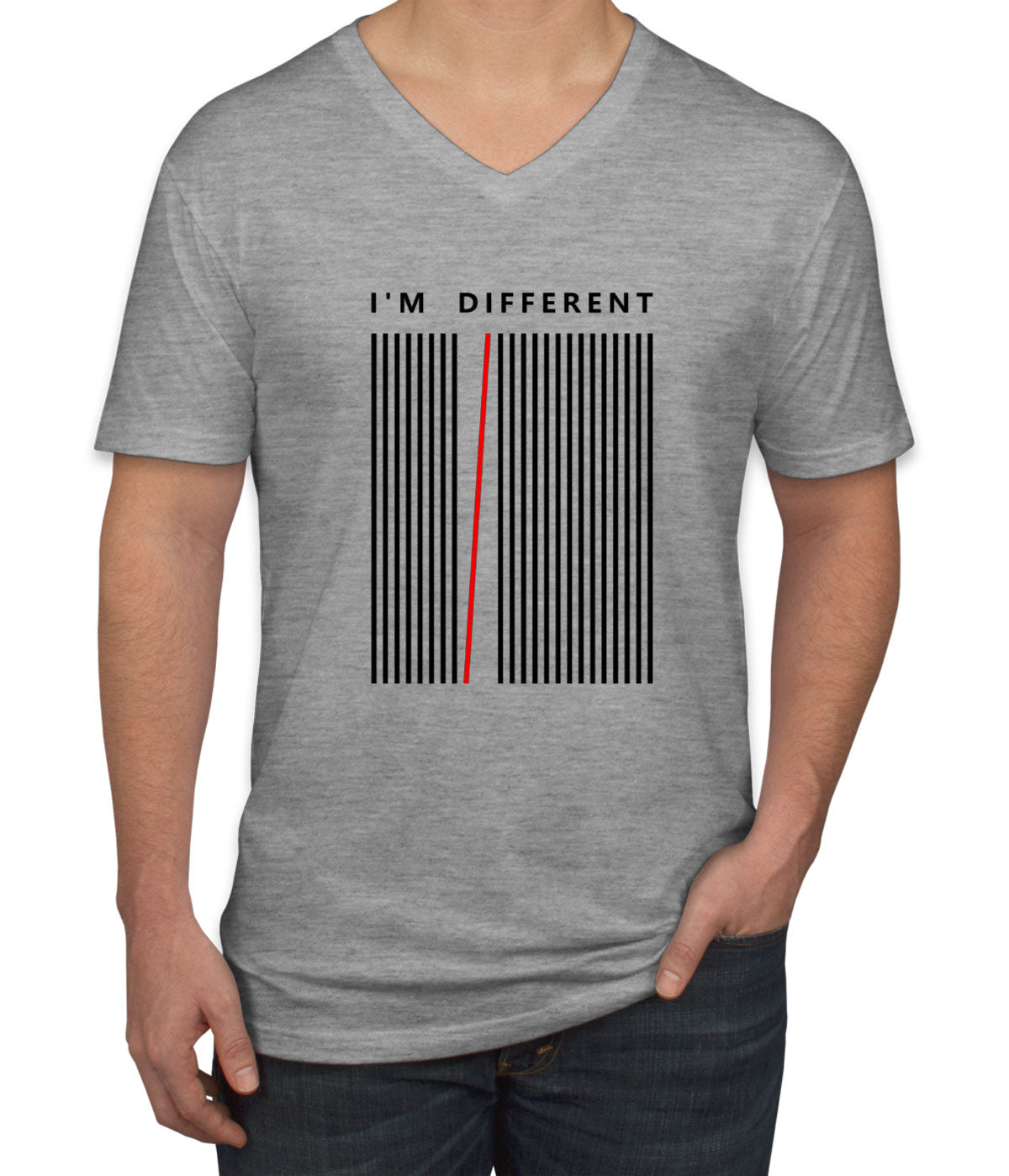 I'm Different Men's V Neck T-shirt