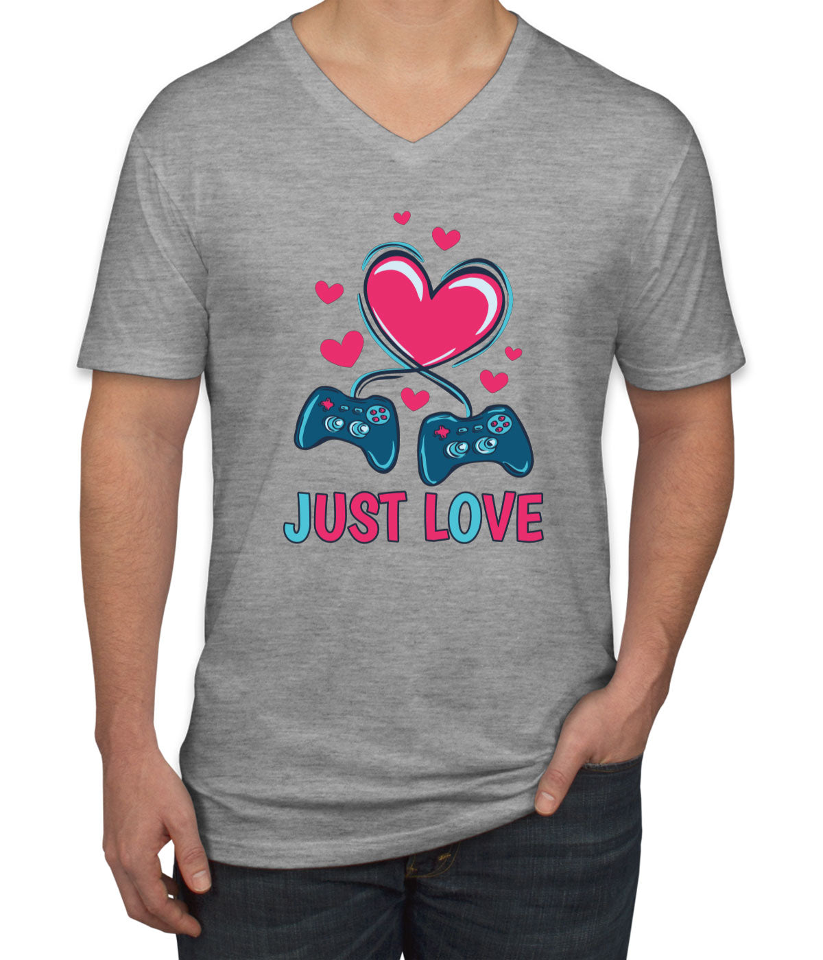 Just Love Game Men's V Neck T-shirt