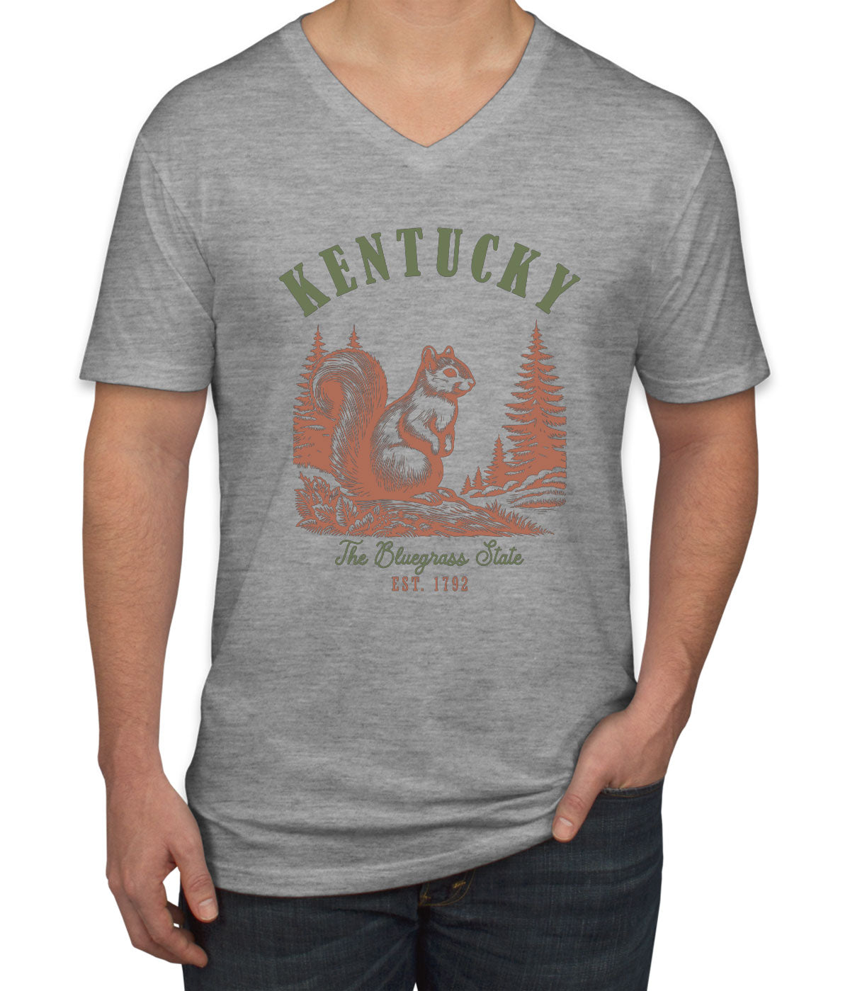 Kentucky State Vintage Men's V Neck T-shirt