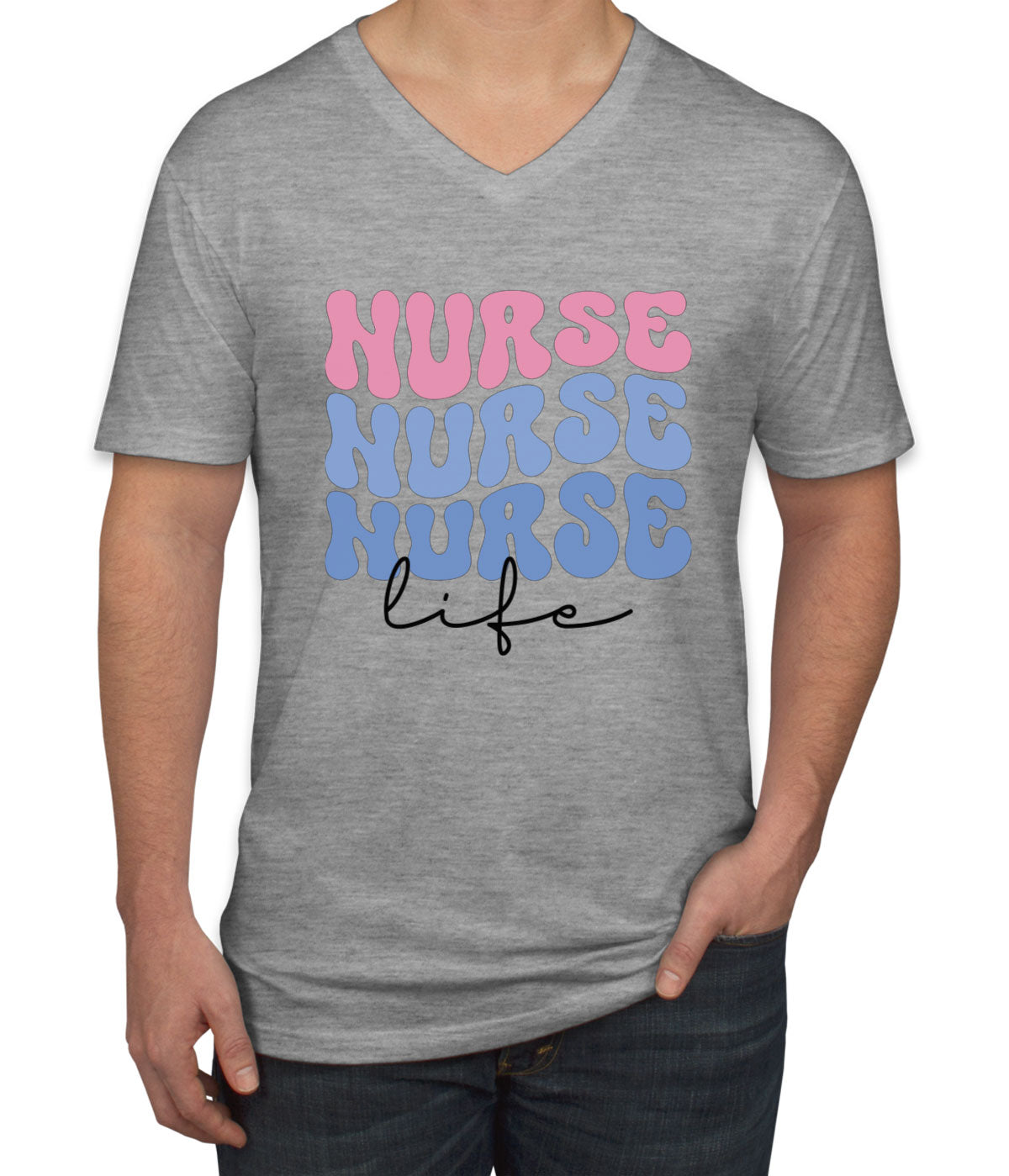 Nurse Life Men's V Neck T-shirt