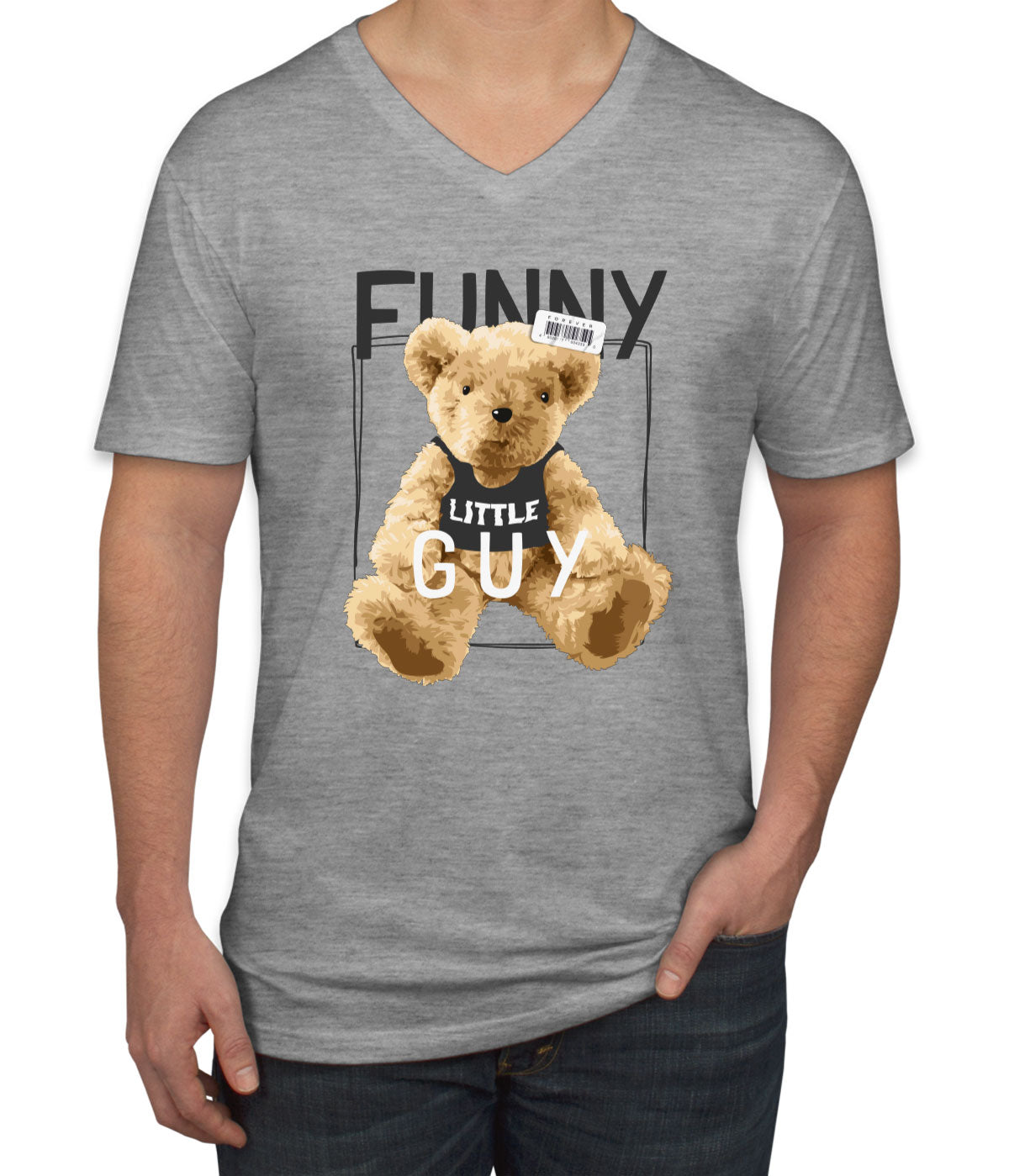 Teddy Bear Funny Men's V Neck T-shirt