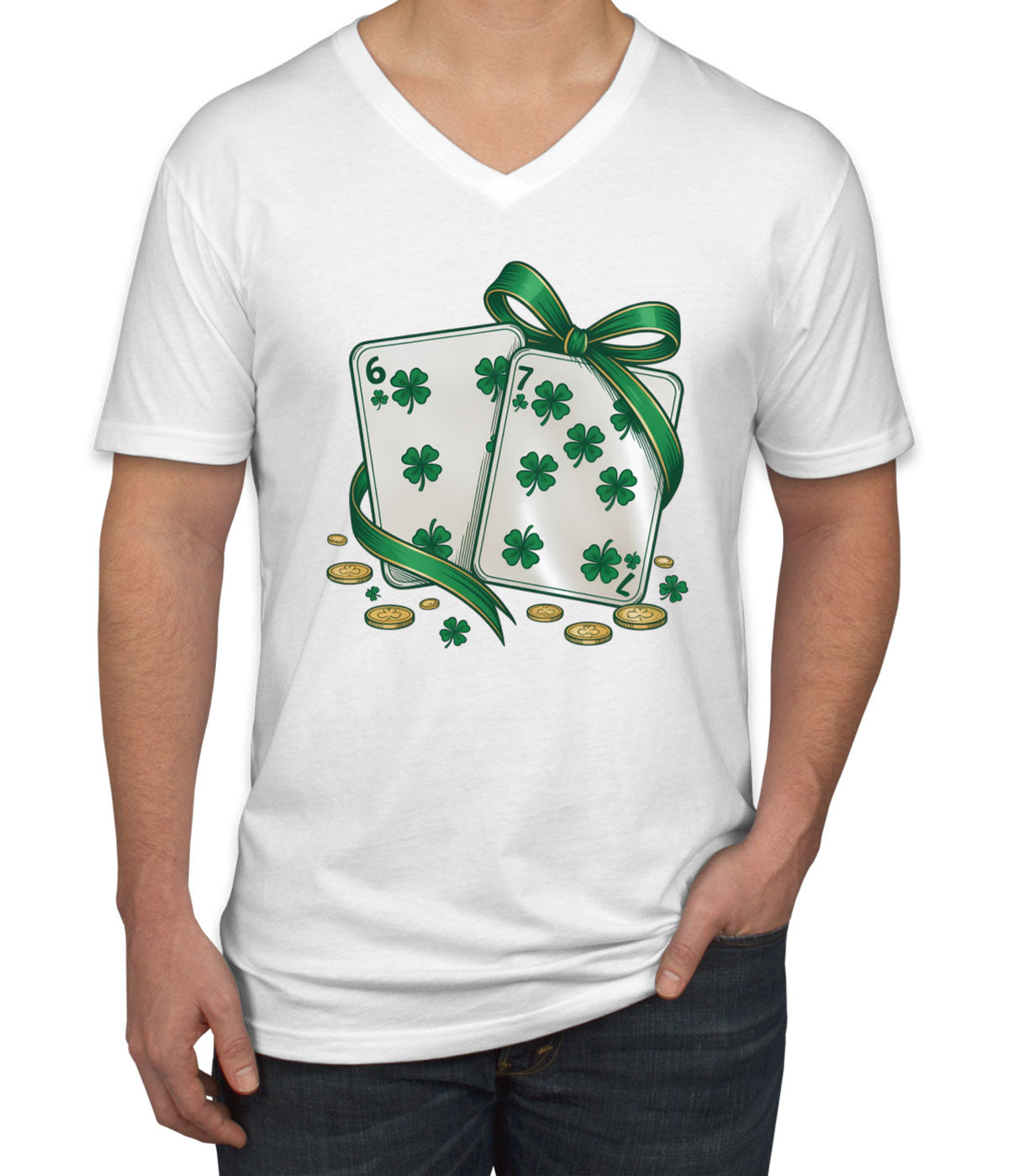 67 St. Patrick's Day Men's V Neck T-shirt