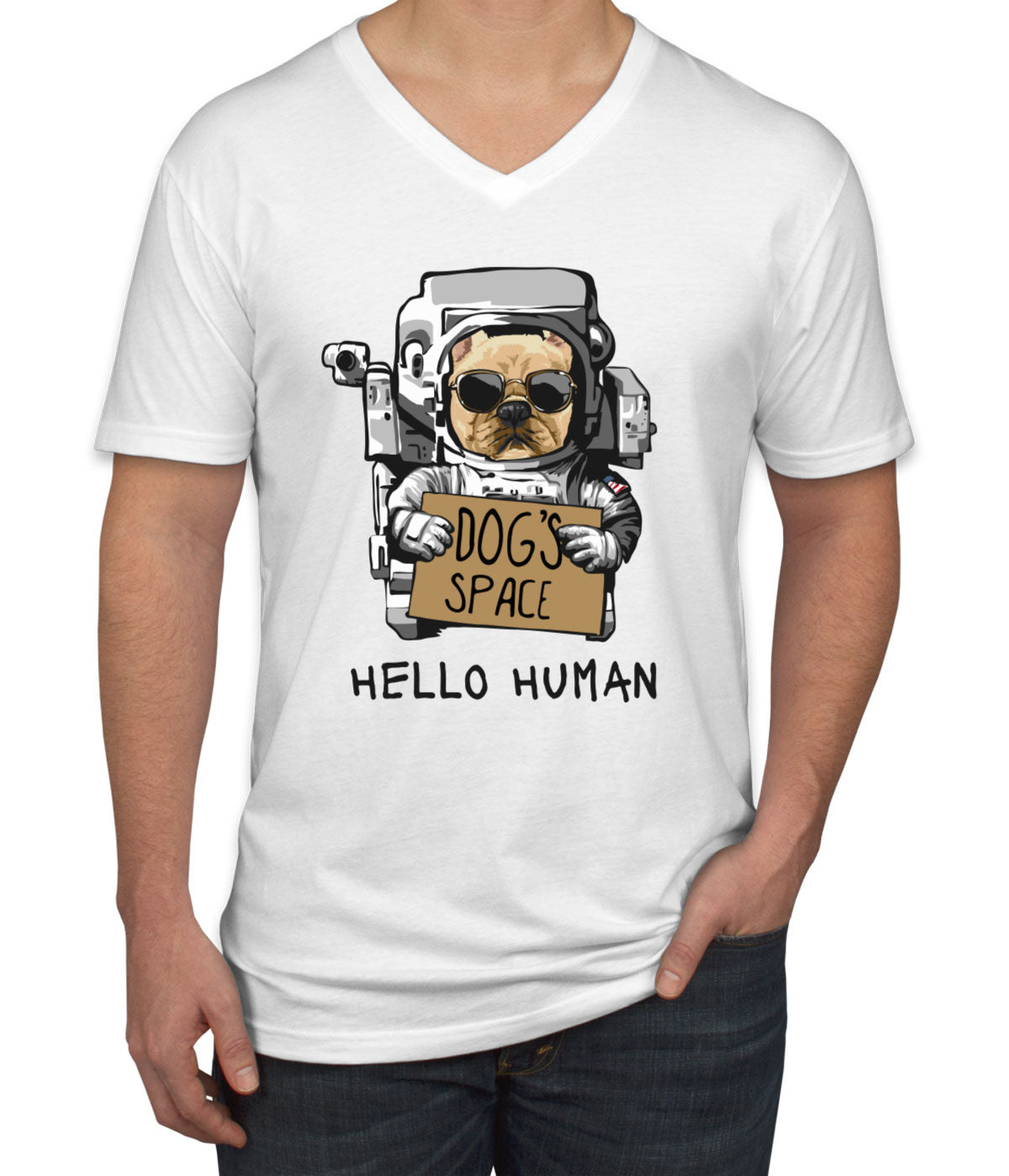 Astrodog Men's V Neck T-shirt