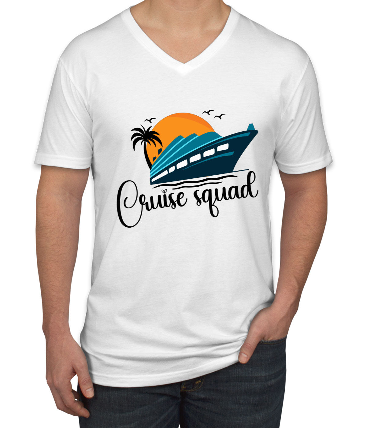 Cruise Squad Men's V Neck T-shirt