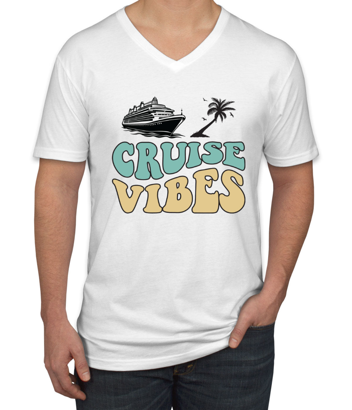 Cruise Vibes Men's V Neck T-shirt
