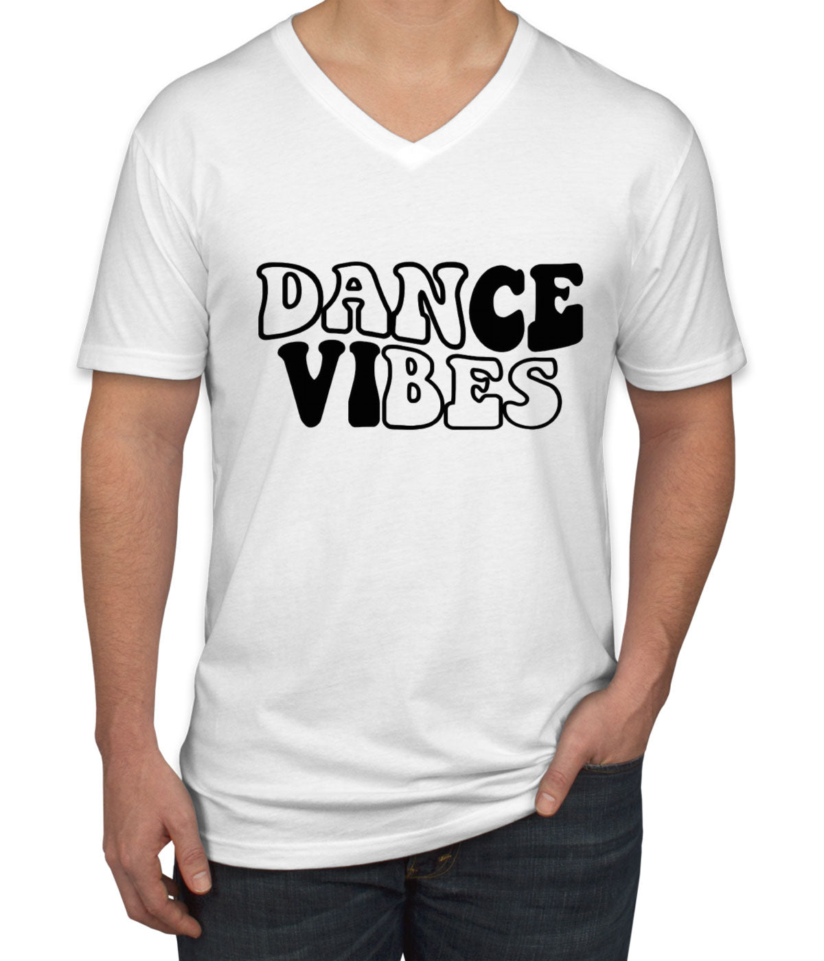 Dance Vibes Men's V Neck T-shirt