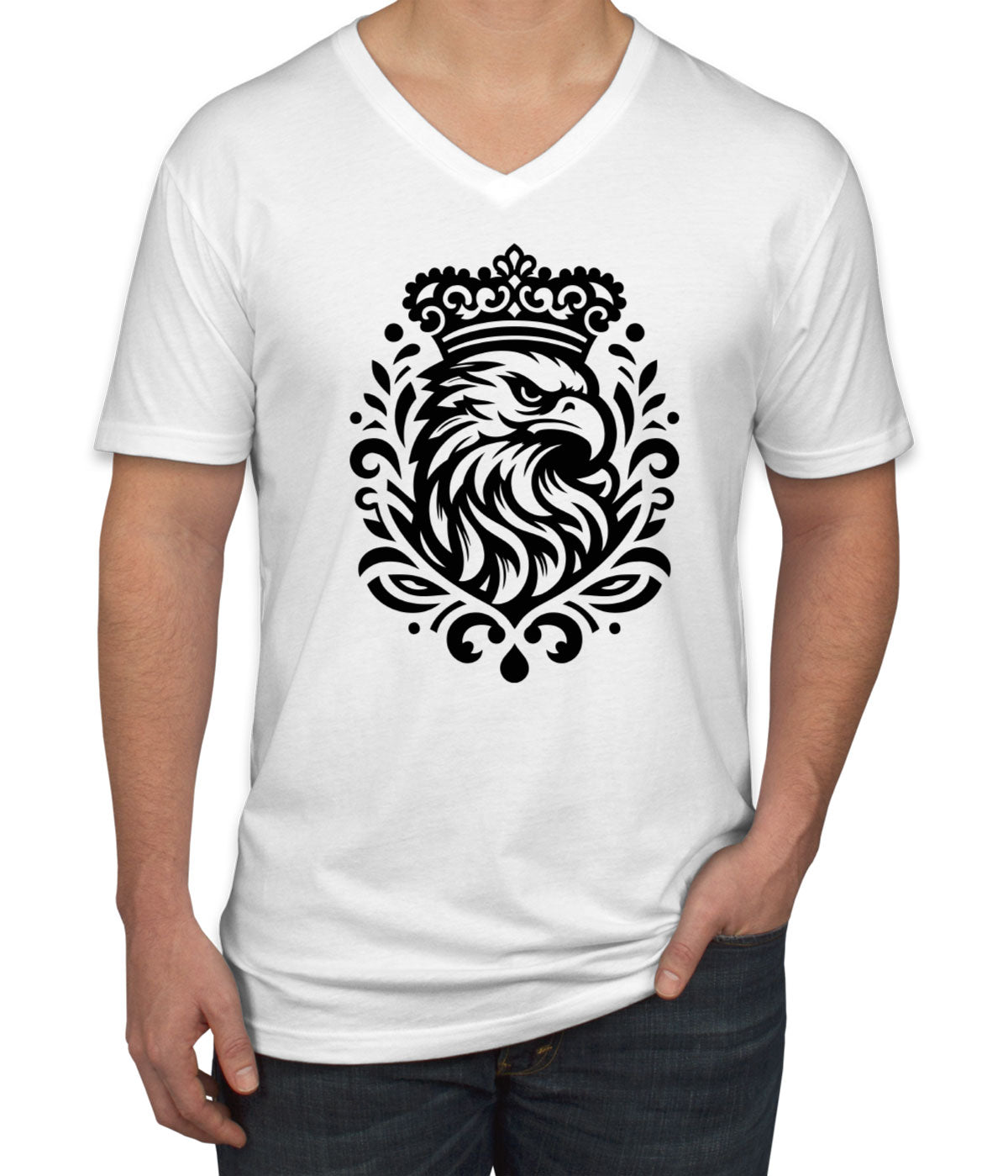 Eagle King Men's V Neck T-shirt