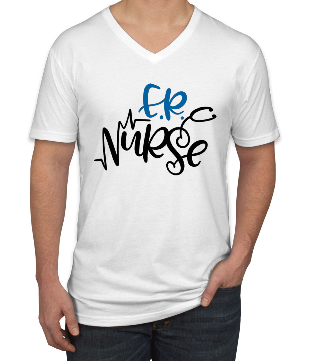 ER Nurse Men's V Neck T-shirt