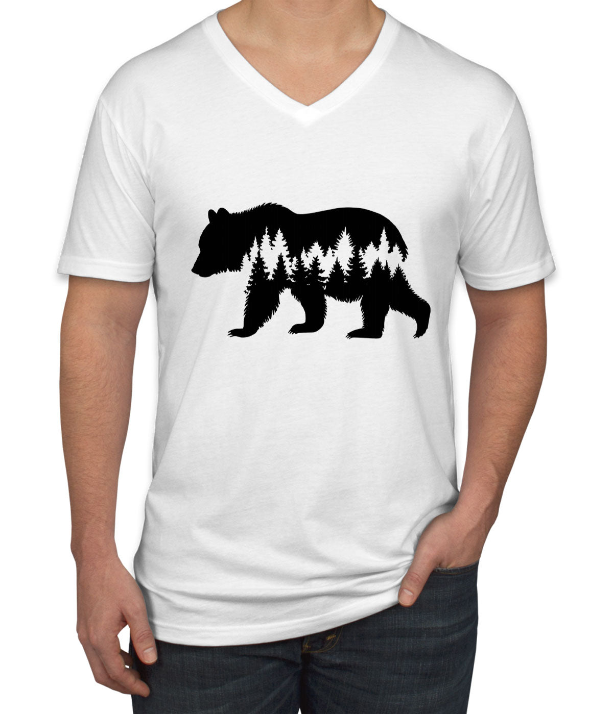 Grizzly Bear Men's V Neck T-shirt