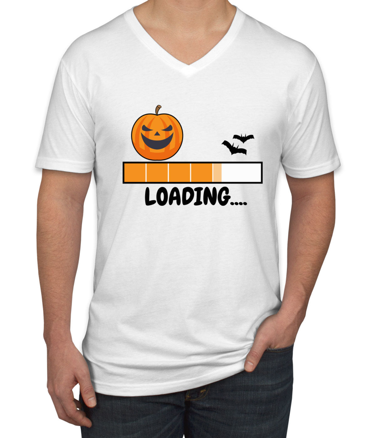 Halloween Loading Men's V Neck T-shirt