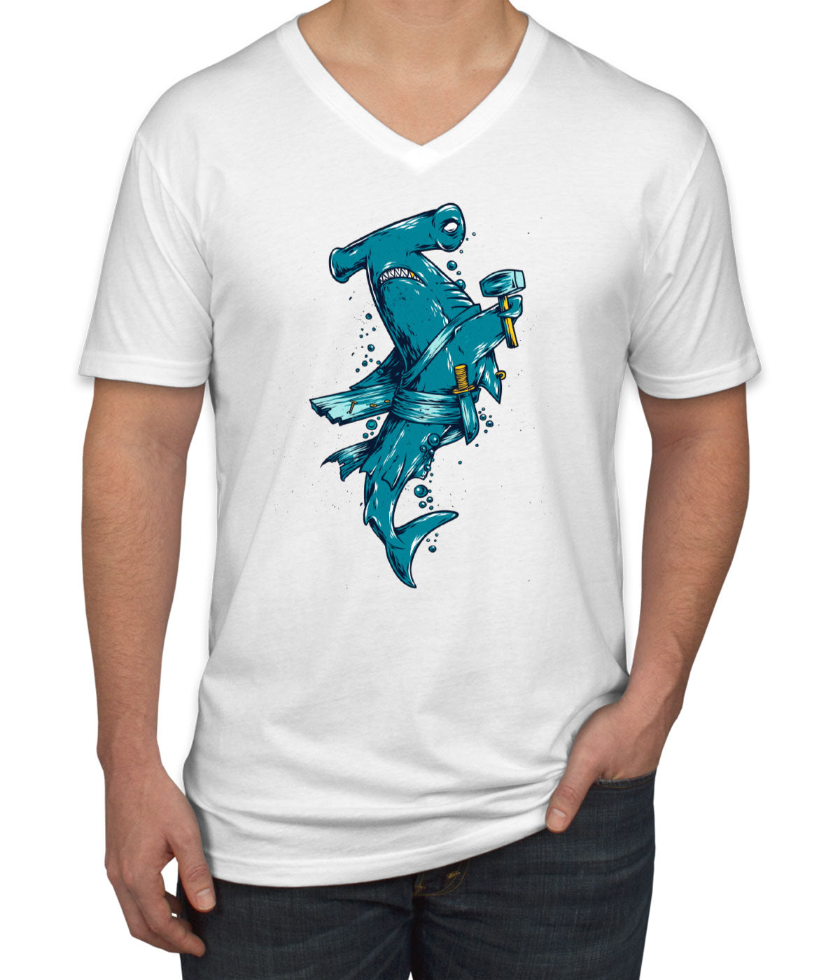 Hammerhead Shark Men's V Neck T-shirt