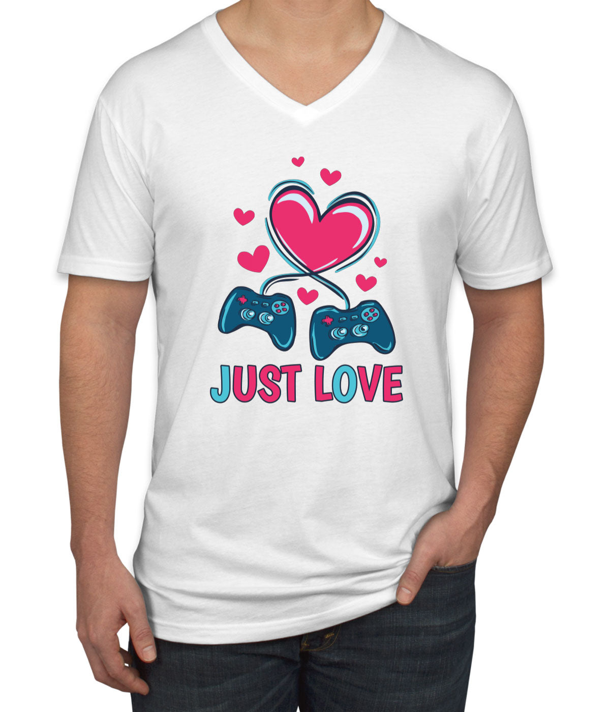 Just Love Game Men's V Neck T-shirt