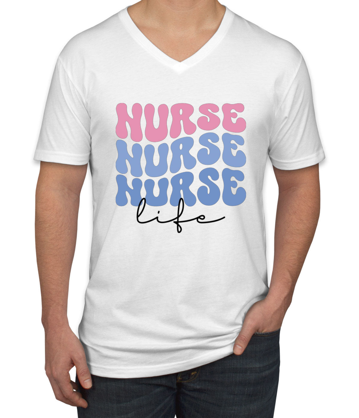 Nurse Life Men's V Neck T-shirt