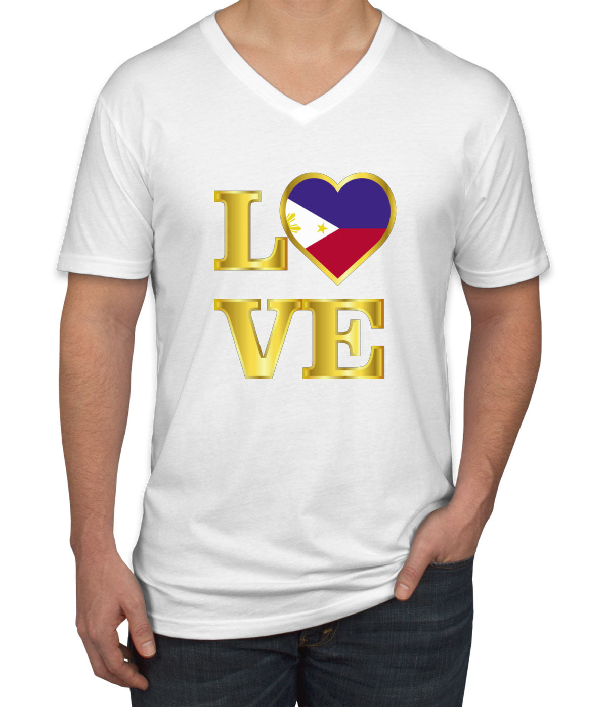 Philippines Love Men's V Neck T-shirt
