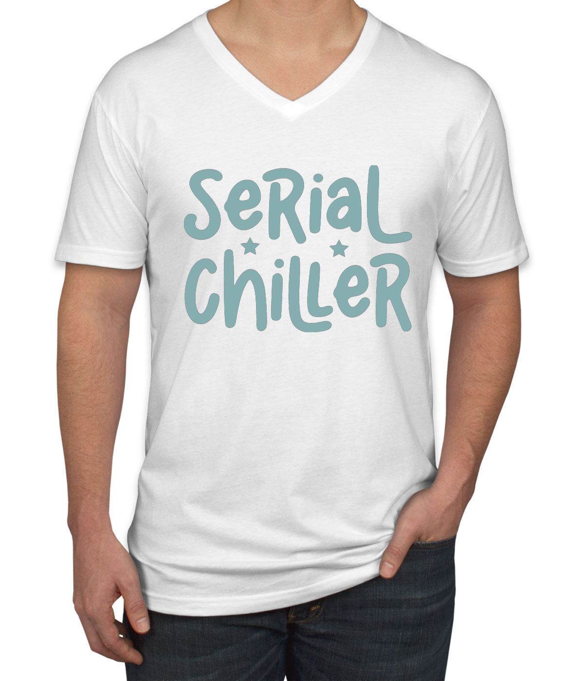 Serial Chiller Men's V Neck T-shirt