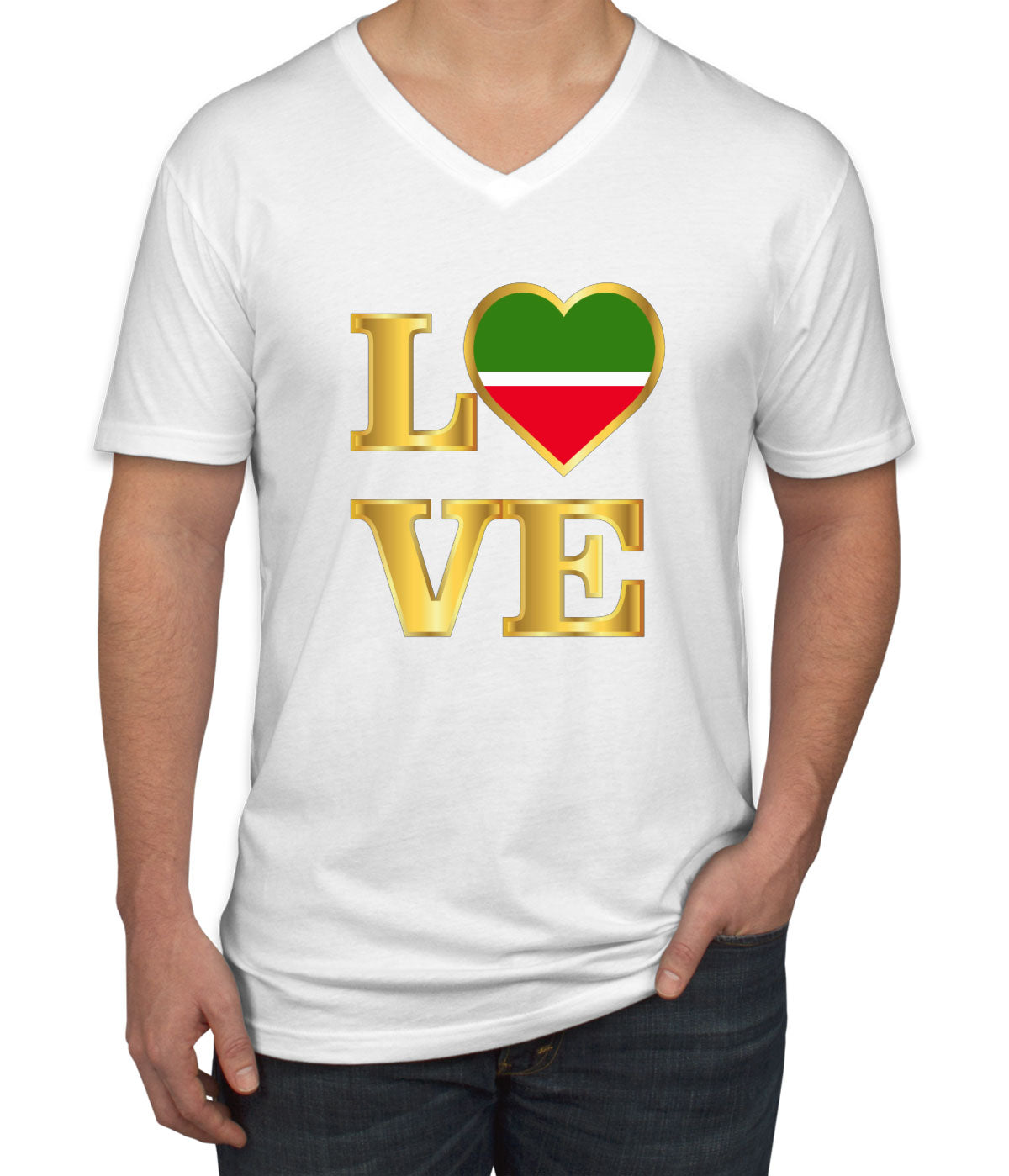 Tatarstan Love Men's V Neck T-shirt