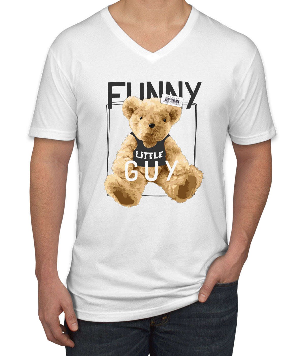 Teddy Bear Funny Men's V Neck T-shirt