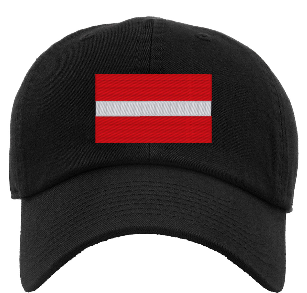 Latvia Flag Premium Baseball Cap