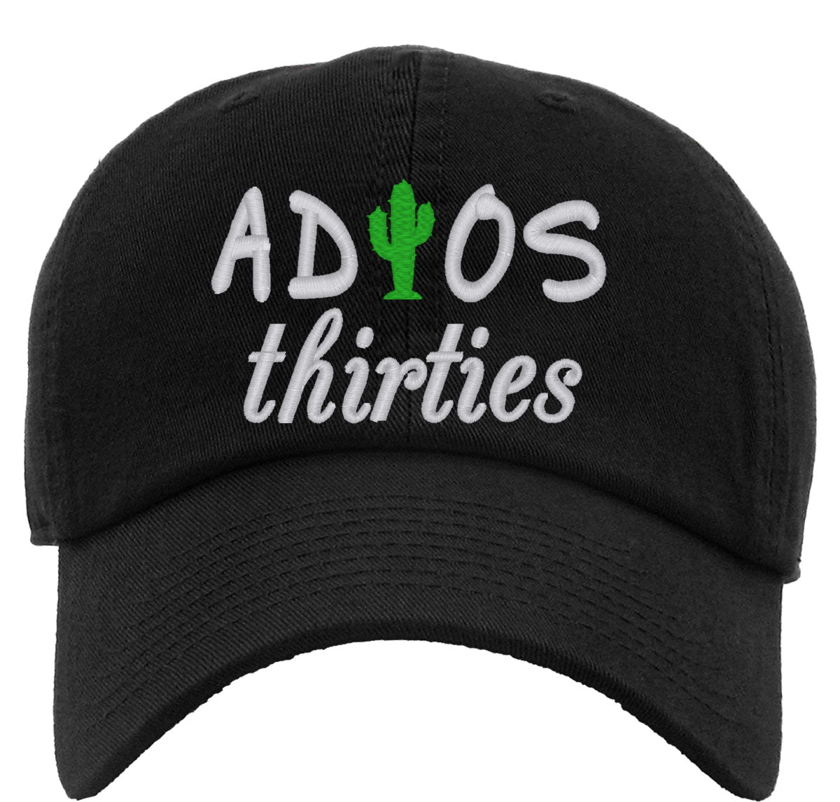 Adios Thirties 40th Birthday Premium Baseball Cap