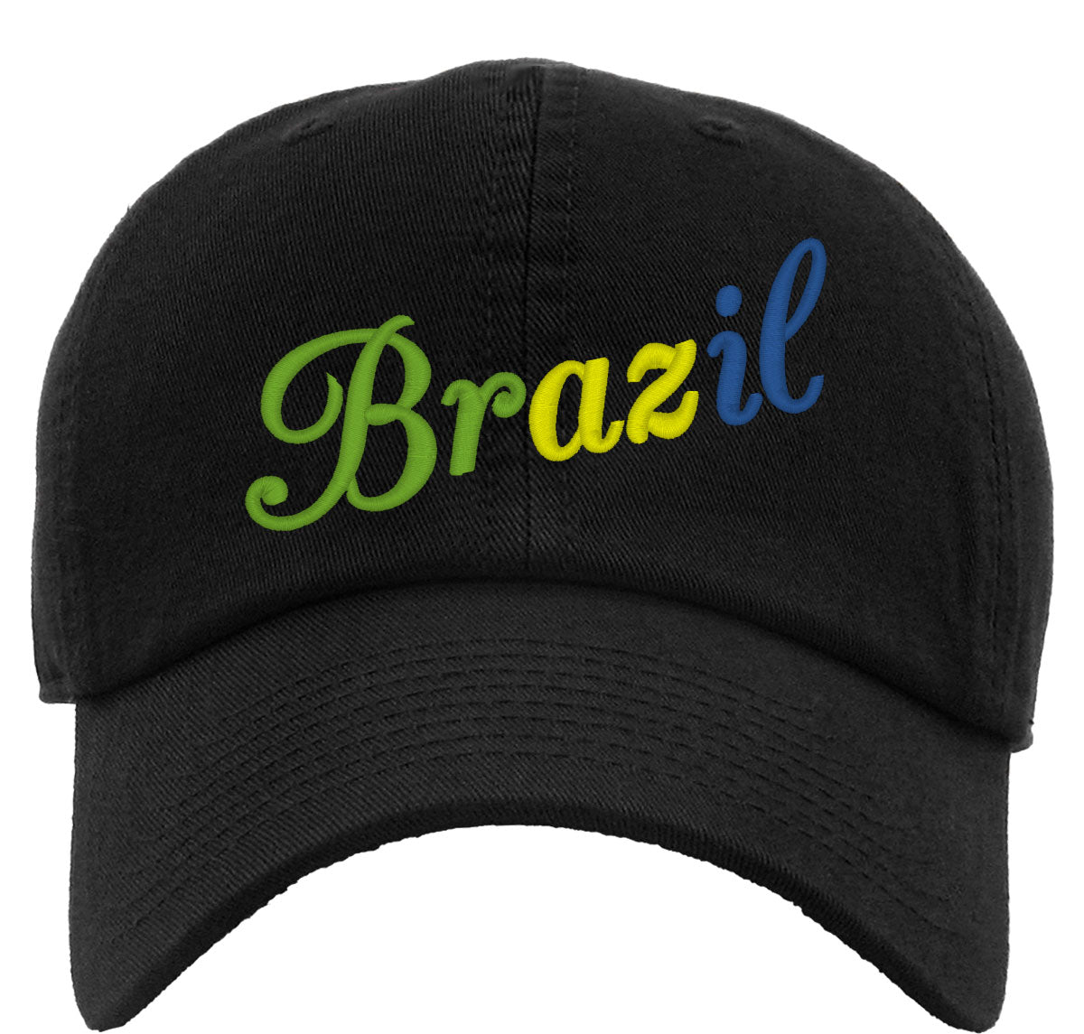 Brazil Script Premium Baseball Cap