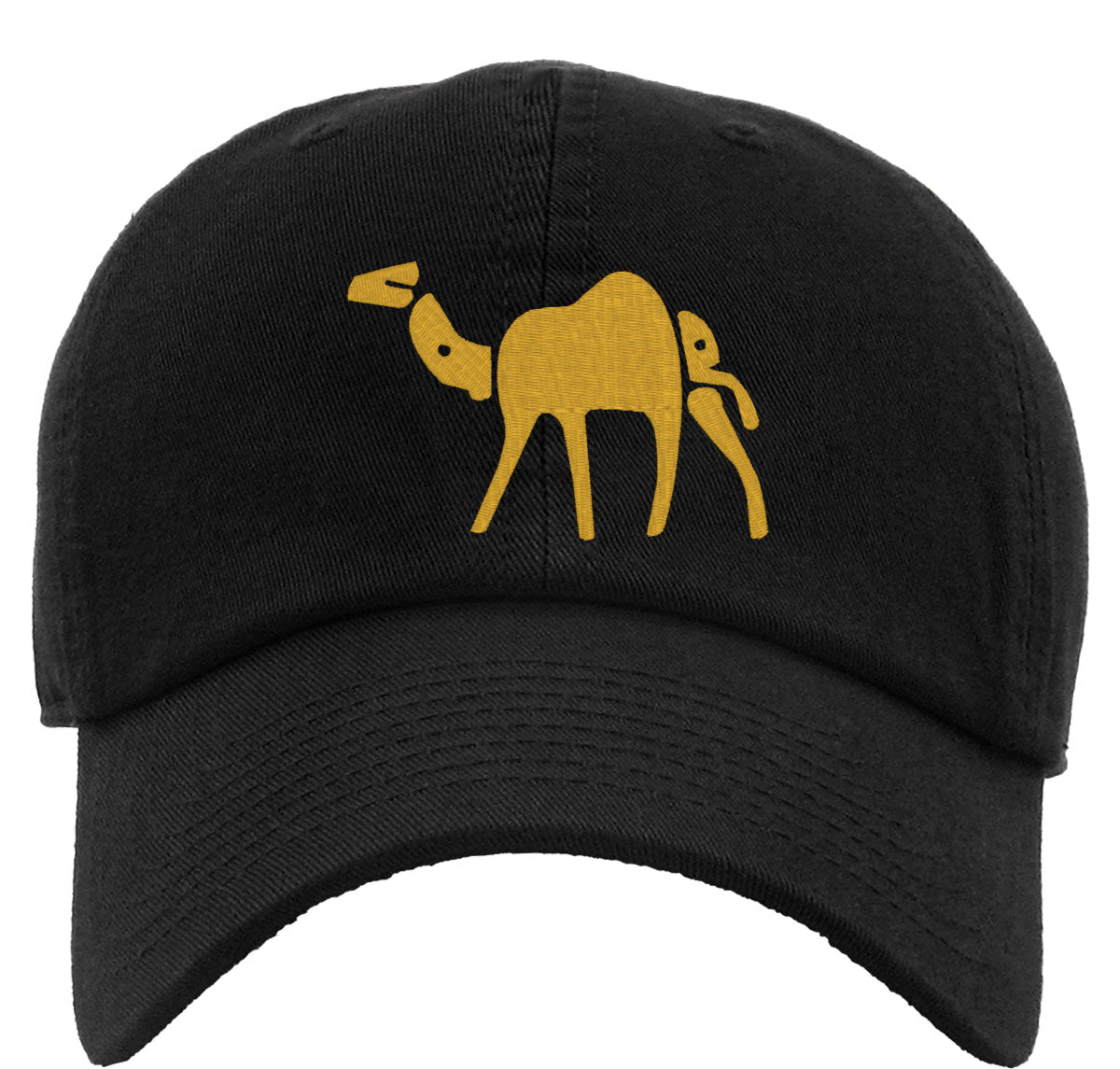Camel Typography Premium Baseball Cap