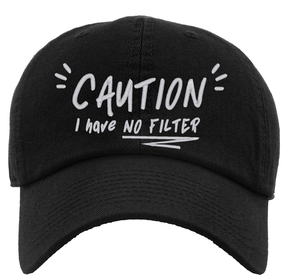 Caution I Have No Filter Premium Baseball Cap