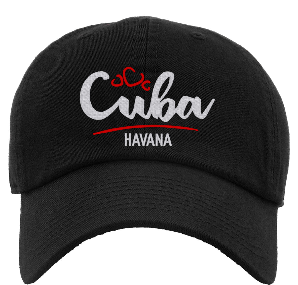 Cuba Typography Premium Baseball Cap