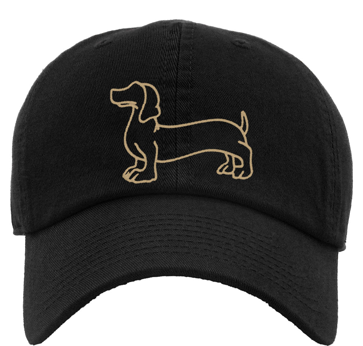Dachshund Dog Outline Premium Baseball Cap