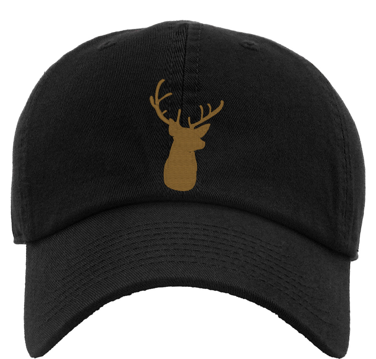 Deer Head Silhouette Premium Baseball Cap