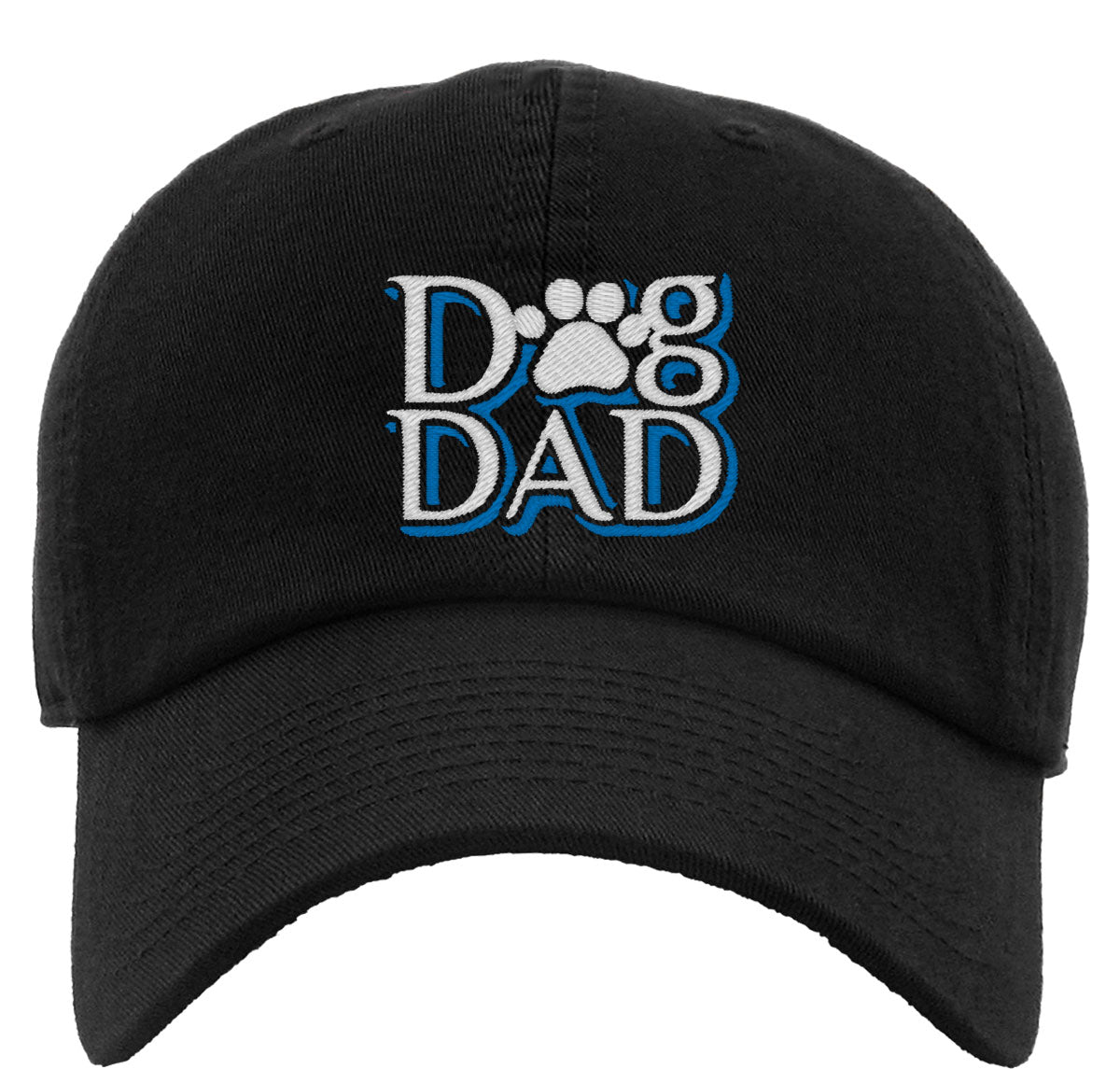 Dog Dad Paw Print Premium Baseball Cap