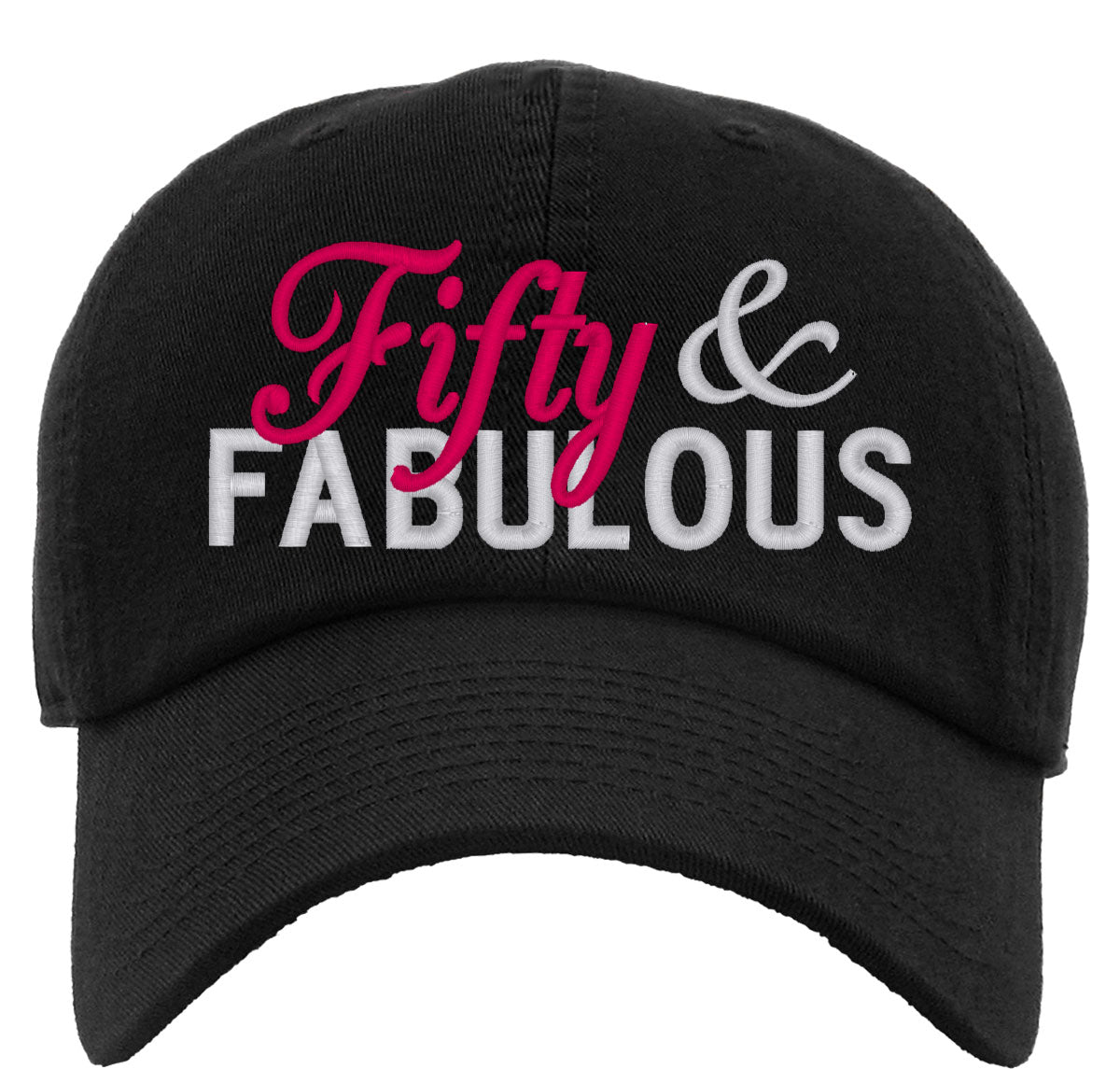 Fifty And Fabulous 50th Birthday Premium Baseball Cap