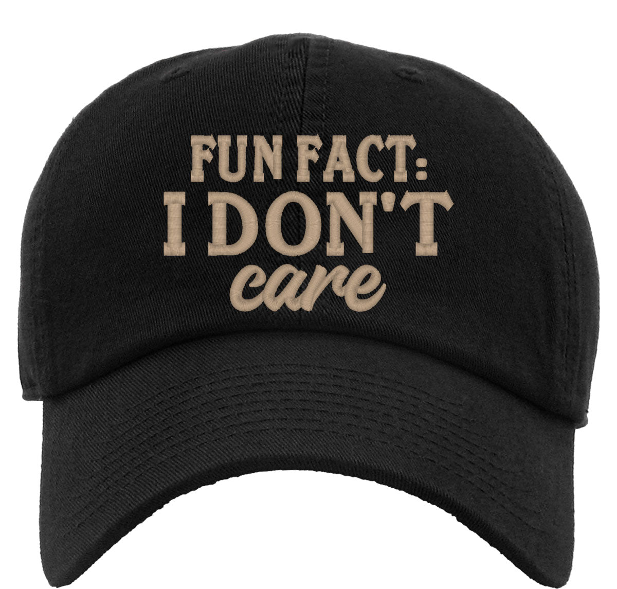 Fun Fact I Don't Care Premium Baseball Cap