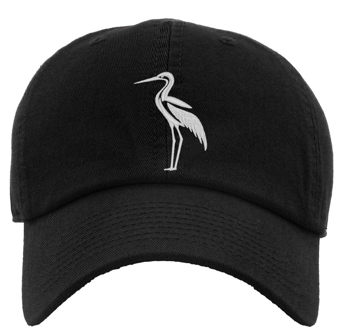 Heron Silhouette Premium Baseball Cap