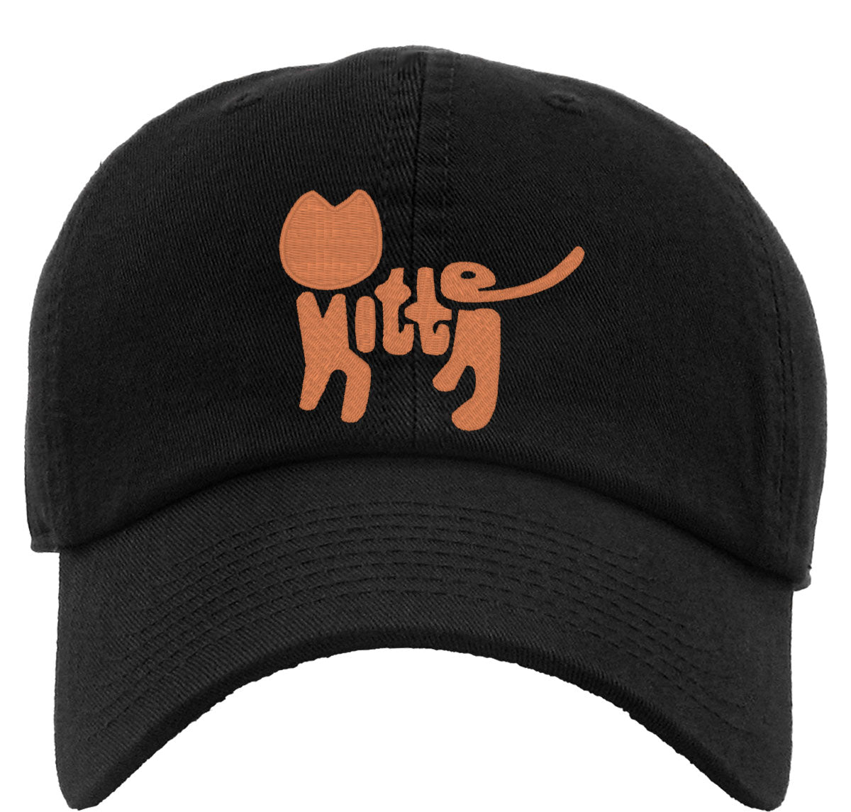Kitten Cat Typography Premium Baseball Cap