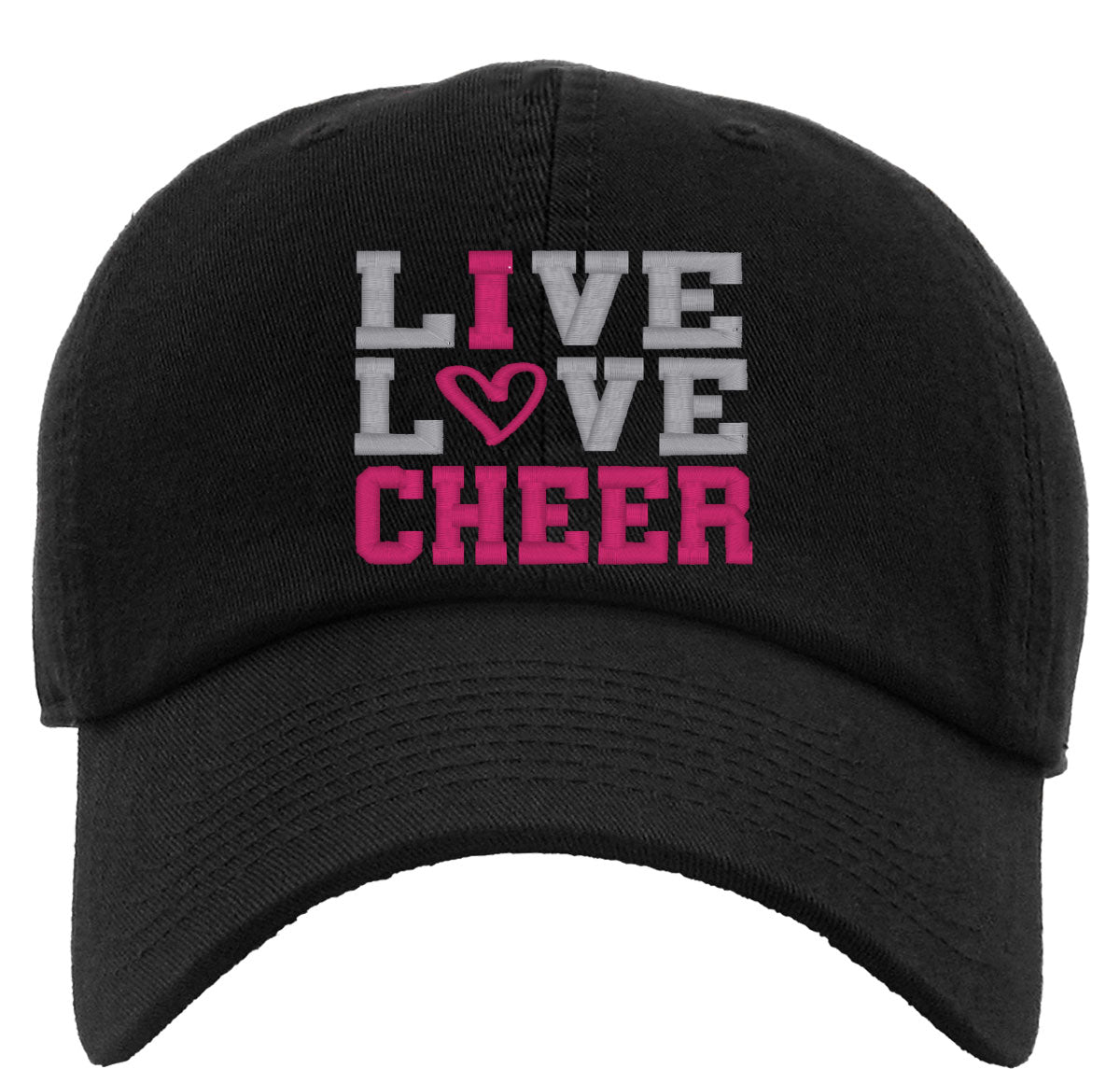Live Love Cheer Premium Baseball Cap