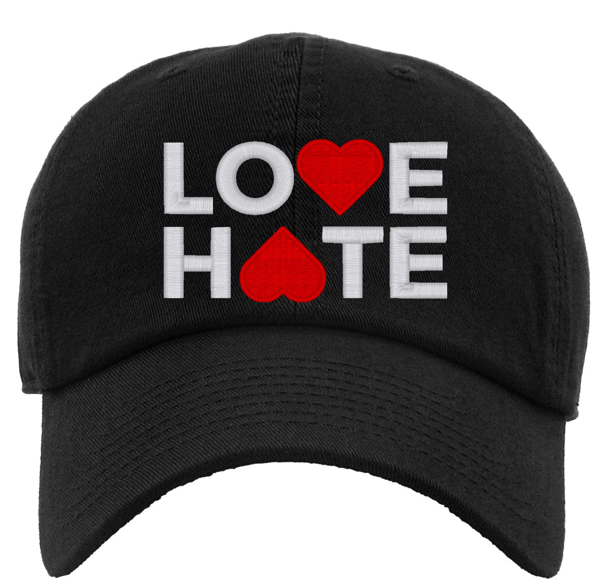 Love Hate Premium Baseball Cap