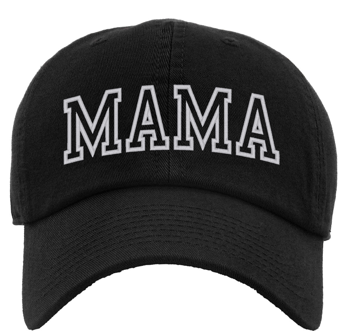 Mama Outline Text Premium Baseball Cap
