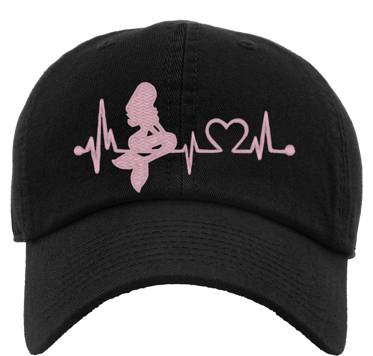 Mermaid Heartbeat Lifeline Premium Baseball Cap