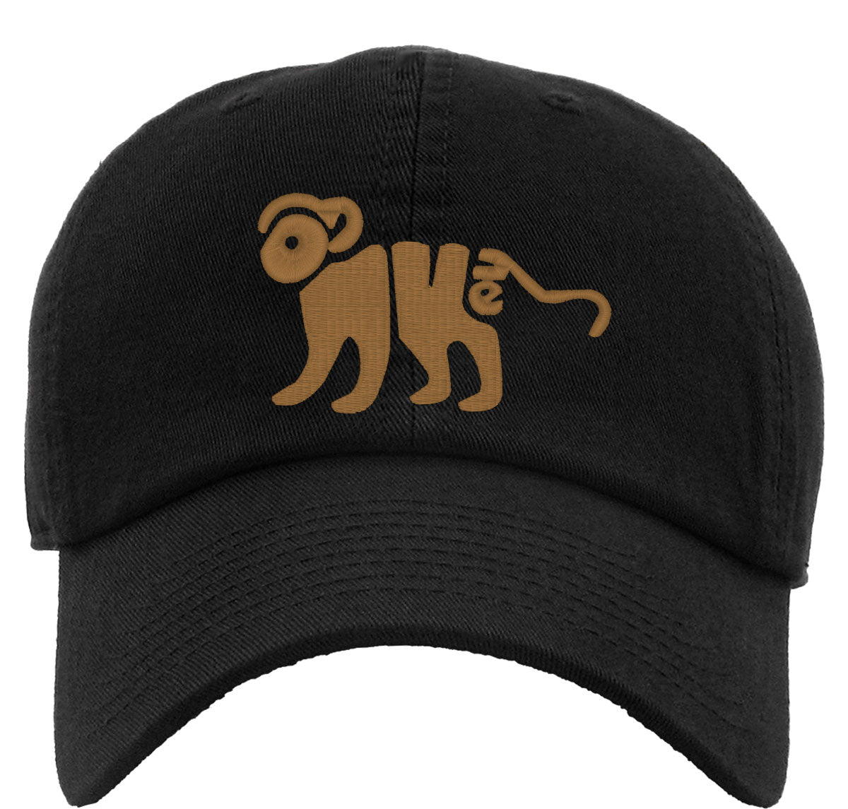 Monkey Typography Premium Baseball Cap